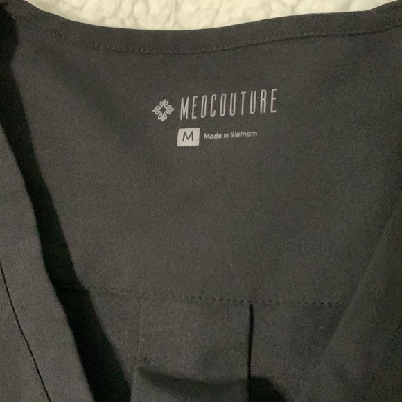 Black Med Couture Scrub Set - Picture 6 of 11